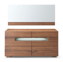 Load image into Gallery viewer, Modrest Ceres - Contemporary LED Walnut Dresser
