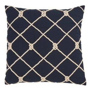 Knotted Rope Pillow - Down Filled