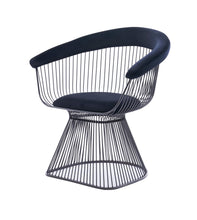 Load image into Gallery viewer, Modrest Chandler - Modern Black Velvet &amp; Black Stainless Steel Dining Chair
