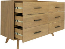 Load image into Gallery viewer, Modrest Claire - Contemporary Natural Light Mocha Acacia Dresser
