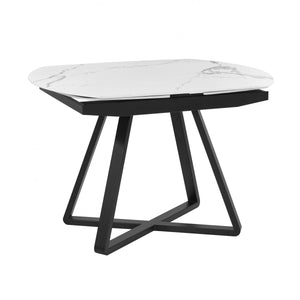 Modrest Cofrey - Contemporary White Ceramic Extendable Dining Table