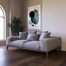 Load image into Gallery viewer, Divani Casa Corina - Modern Grey Linen Loveseat
