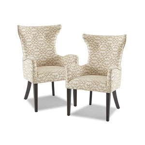 Angelica Arm Dining Chair(set of 2) - Tan