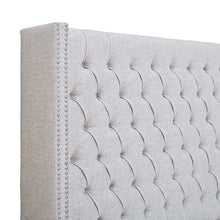 Load image into Gallery viewer, Amelia Queen Upholstery Headboard - Grey
