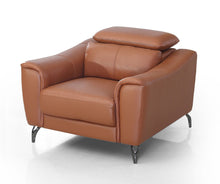 Load image into Gallery viewer, Divani Casa Danis - Modern Cognac Leather Brown Chair
