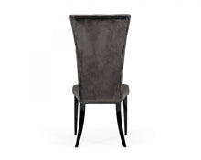 Load image into Gallery viewer, Modrest Darley - Modern Grey Velvet Dining Chair Set of 2

