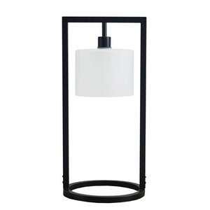 Kittery Kittery Table Lamp - Black Base/Frosted Shade