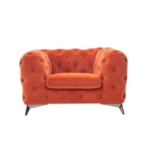 Load image into Gallery viewer, Divani Casa Delilah - Modern Orange Fabric Chair
