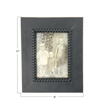 Load image into Gallery viewer, Wood Beaded Photo Frame, Black
