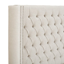 Load image into Gallery viewer, Amelia Queen Upholstery Headboard - Cream

