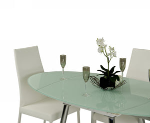 Modrest Brunch Modern White Extendable Dining Table