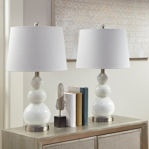 Covey Table Lamp Set of 2 - White