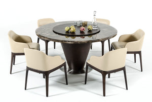 Modrest Margot - Modern Cream Eco-Leather Dining Chair