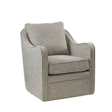 Load image into Gallery viewer, Brianne Wide Seat Swivel Arm Chair - Grey Multi
