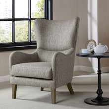 Load image into Gallery viewer, Arianna Swoop Wing Chair - Grey
