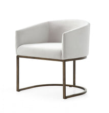Load image into Gallery viewer, Modrest Elisa - Modern Off White &amp; Brass Dining Chair
