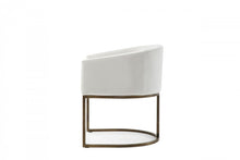 Load image into Gallery viewer, Modrest Elisa - Modern Off White &amp; Brass Dining Chair

