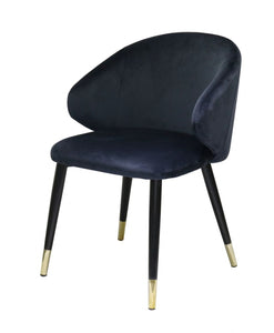 Modrest Elon - Modern Blue Velvet Dining Chair (Set of 2)