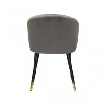 Load image into Gallery viewer, Modrest Elon - Modern Dark Grey Velvet Dining Chair (Set of 2)

