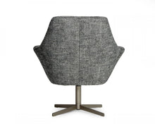 Load image into Gallery viewer, Divani Casa Elvin - Modern Dark Grey Fabric Swivel Lounge Chair
