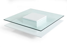 Load image into Gallery viewer, Modrest Emulsion - Modern White Glass Coffee Table
