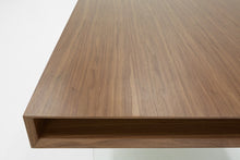Load image into Gallery viewer, Modrest Encino Modern Walnut &amp; Glass Dining Table
