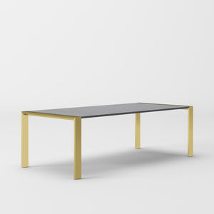 Modrest Fauna - Modern Wenge and Brass Dining Table