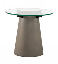 Load image into Gallery viewer, Nova Domus Essex - Contemporary Concrete, Metal and Glass End Table
