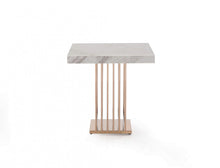 Load image into Gallery viewer, Modrest Kingsley Modern Marble &amp; Rosegold End Table
