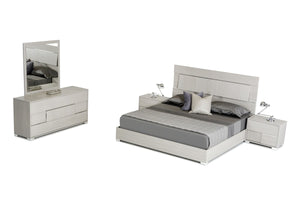 Modrest Ethan Italian Modern Grey Bedroom Set