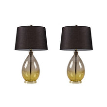 Load image into Gallery viewer, Cortina Glass Table Lamp - 2Pc Set - Gold
