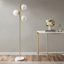 Load image into Gallery viewer, Holloway Floor Lamp - White/Gold
