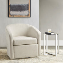 Load image into Gallery viewer, Amber  Swivel Chair - Ivory
