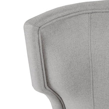 Load image into Gallery viewer, Carson Wood Frame (non-teak) Upholstered Dining Chair - Light Grey
