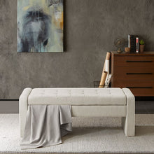 Load image into Gallery viewer, Gillian Storage Bench - Cream
