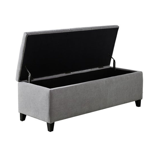 Shandra upholstered ottoman - Grey