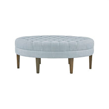 Load image into Gallery viewer, Martin Surfboard Tufted Ottoman - Dusty Blue
