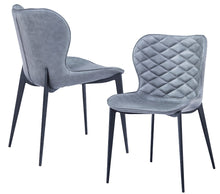 Load image into Gallery viewer, Modrest Felicia - Modern Grey &amp; Black Dining Chair (Set of 2)
