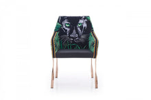 Load image into Gallery viewer, Modrest Fierce - Black &amp; Rosgold Panther Dining Chair
