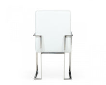 Load image into Gallery viewer, Modrest Fowler - Modern White Eco-Leather Dining Armchair
