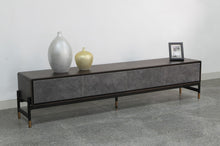 Load image into Gallery viewer, Modrest Gabrielle - Contemporary Acacia &amp; Gold TV Stand
