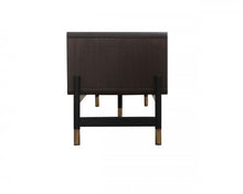 Load image into Gallery viewer, Modrest Gabrielle - Contemporary Acacia &amp; Gold TV Stand
