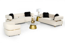 Load image into Gallery viewer, Divani Casa Gannet - Glam Beige Fabric Sofa
