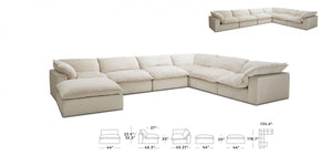 Divani Casa Garman - Modern Light Grey U Shaped Sectional Sofa