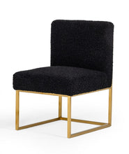 Load image into Gallery viewer, Modrest Garvin - Glam Black and Gold Fabric Accent Chair
