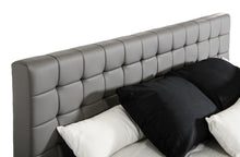 Load image into Gallery viewer, Modrest Gemma Modern Grey Leatherette Bed
