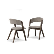 Load image into Gallery viewer, Modrest Grover - Modern Grey &amp; Dark Wenge Dining Chair (Set of 2)
