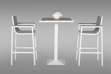 Load image into Gallery viewer, Renava Gulf Outdoor White &amp; Grey Bar Table Set

