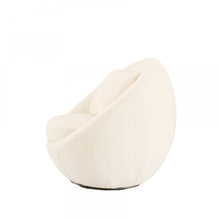 Load image into Gallery viewer, Modrest Gypsum - Modern White Swivel Accent Chair
