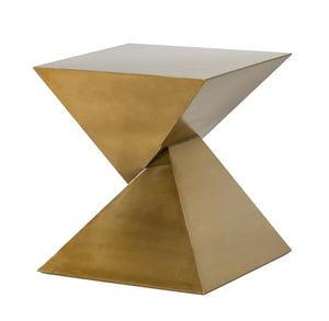 Modrest Hadler - Glam Brushed Gold Metallic End Table